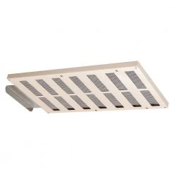 Master Flow 16.5 in. x 1.5 in. Rectangular Almond Built-in Screen Galvanized Steel Soffit Vent