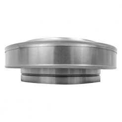 Active Ventilation 12 in. Dia. Aluminum Vent Pipe Cap in Mill Finish