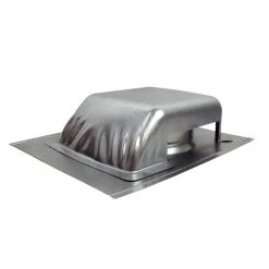 Air Vent 40 sq. in. NFA Galvanized Slant-Top Roof Louver Static Vent in Mill (Sold in Carton of 9 only)