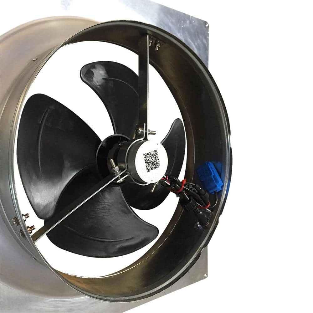 Remington Solar 1280 CFM Aluminum Hybrid (Solar/Electric) Powered Gable Mount Gable Louver Vent - Image 3