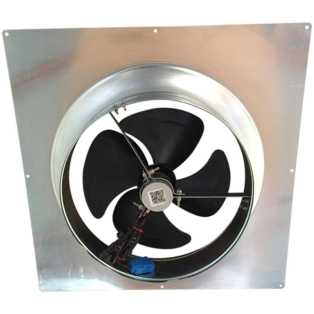 Remington Solar 1280 CFM Aluminum Hybrid (Solar/Electric) Powered Gable Mount Gable Louver Vent - Image 2