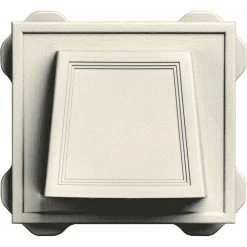 Builders Edge 6.6875 in. x 7.375 in. Hooded Siding Vent in Linen
