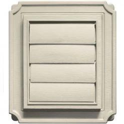 Builders Edge Scalloped Exhaust Siding Vent #089-Champagne