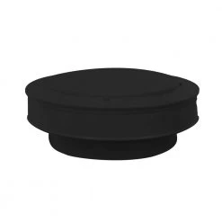 Active Ventilation 10 in. Dia Aluminum Vent Pipe Cap in Black