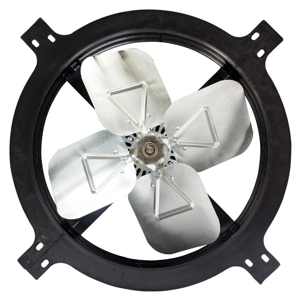 Air Vent 1620 CFM Black Electric Powered Gable Mount Electric Attic Fan - Image 6