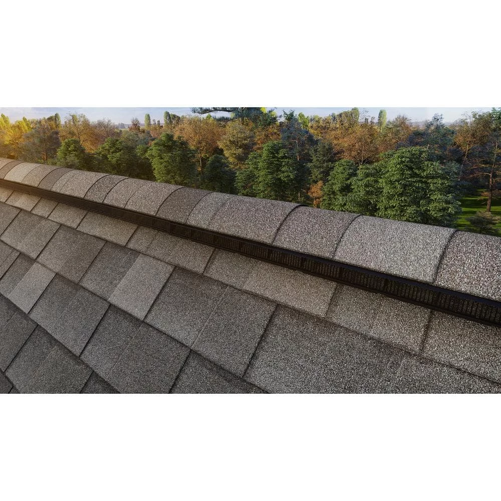 Air Vent VenturiVent 1.1 in. x 14.2 in. x 48 in. Ridge Vent in Black with Nails (Sold in Carton of 10-Pieces Only) - Image 12