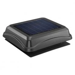 Broan-NuTone 28 Watt Solar-Powered Black Surface Mount Attic Vent