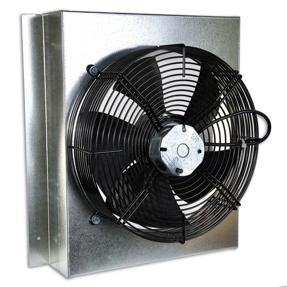 CENTRIC AIR Gable Mounted Attic Fan with Thermostat Fully Assembled Plug and Play Operation 1580 CFM