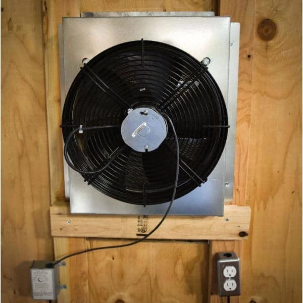 CENTRIC AIR Gable Mounted Attic Fan with Thermostat Fully Assembled Plug and Play Operation 1580 CFM - Image 2