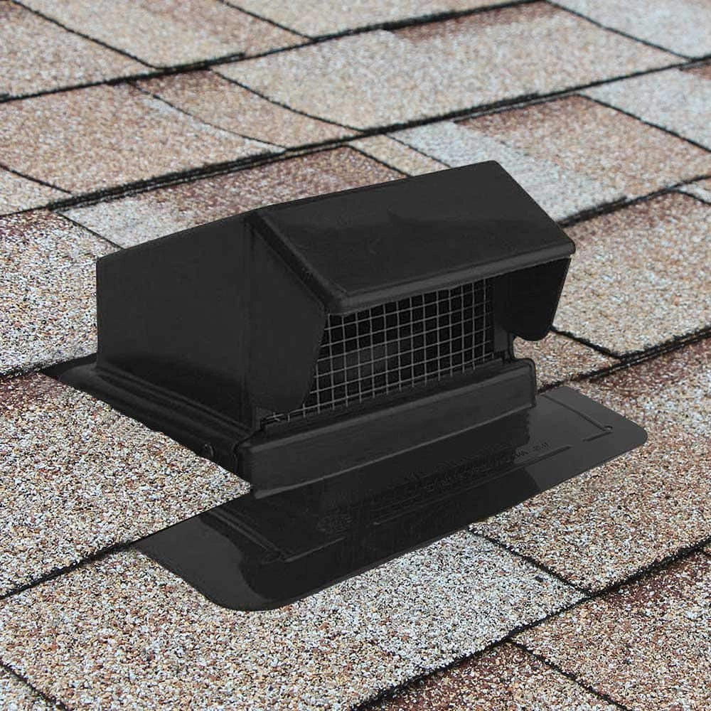 Gibraltar Building Products 4 in. Black Plastic Roof Cap Vent - Image 3