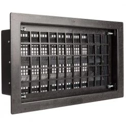 Master Flow 16 in. x 8 in. Automatic Open/Close Foundation Vent in Black