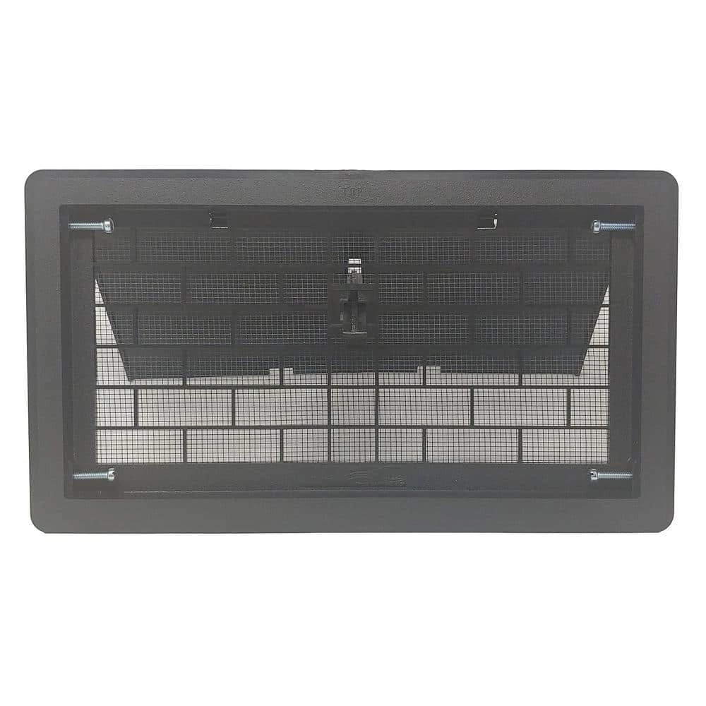 Master Flow 16 in. x 8 in. Black ABS Resin Replacement Manual Foundation Vent (Carton of 8) - Image 5