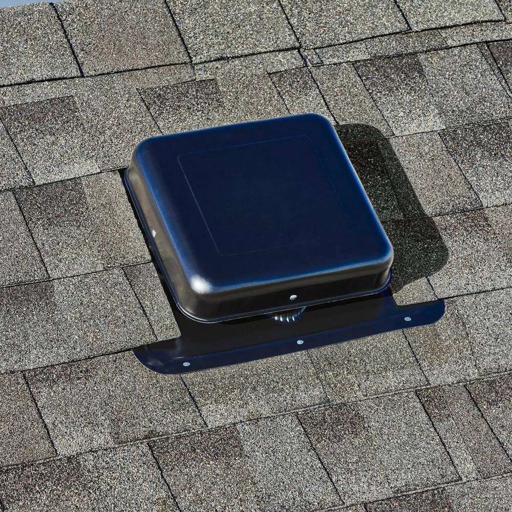 Master Flow 50 sq. in. NFA Black Aluminum Square-Top Roof Static Vent (Carton of 10) - Image 6