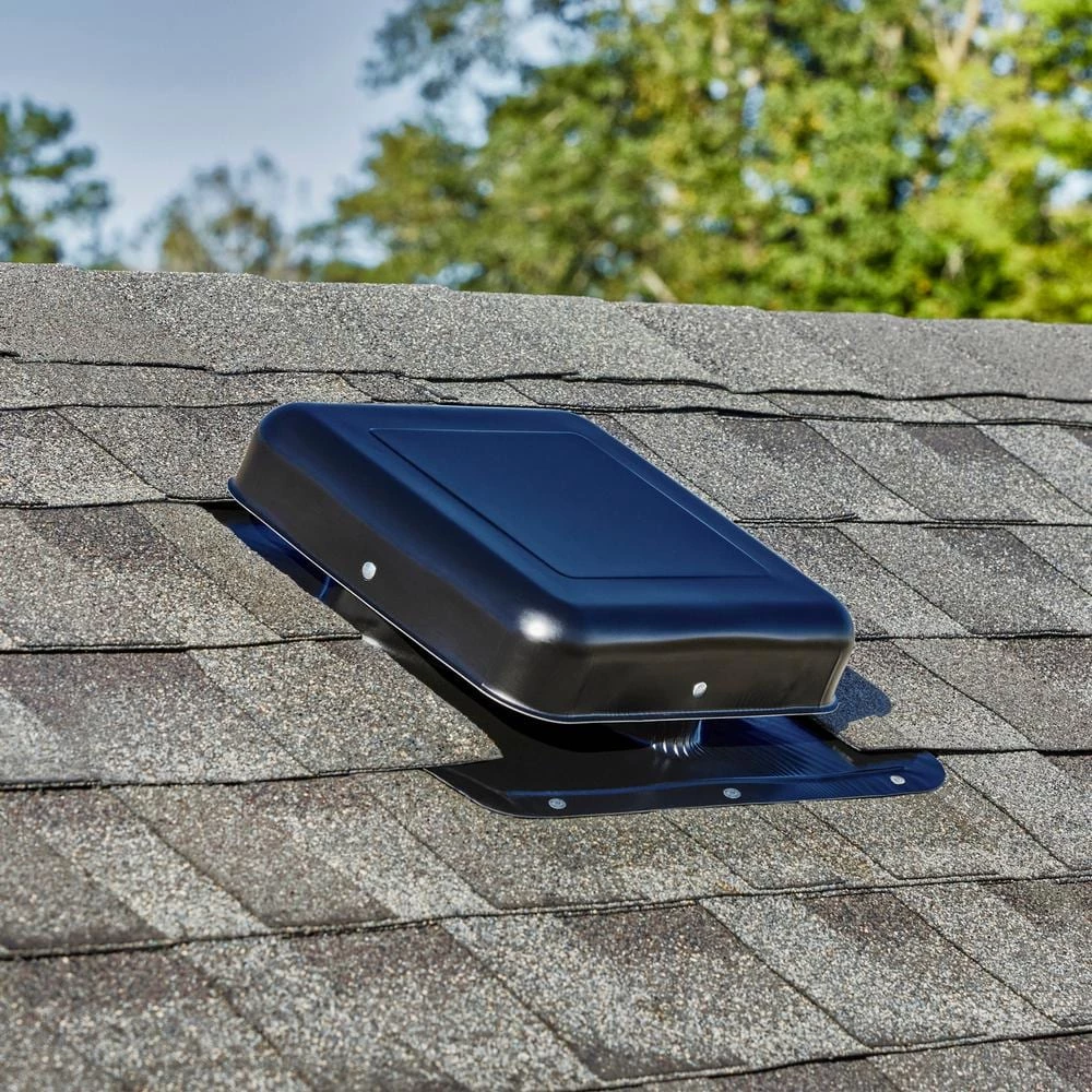 Master Flow 50 sq. in. NFA Black Aluminum Square-Top Roof Static Vent (Carton of 10) - Image 2