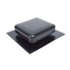 Master Flow 50 sq. in. NFA Black Aluminum Square-Top Round Throat Roof Vent (Carton of 12)