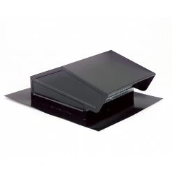 Broan-NuTone Roof Cap with Built-In Damper for 6 in. Round Duct in Black