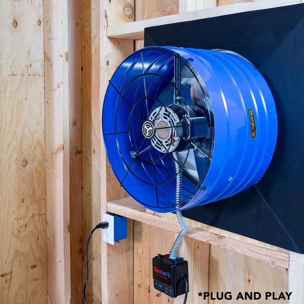 QuietCool 1945 CFM Smart App Controlled 2-Speed Gable Mount Attic Fan - Image 2