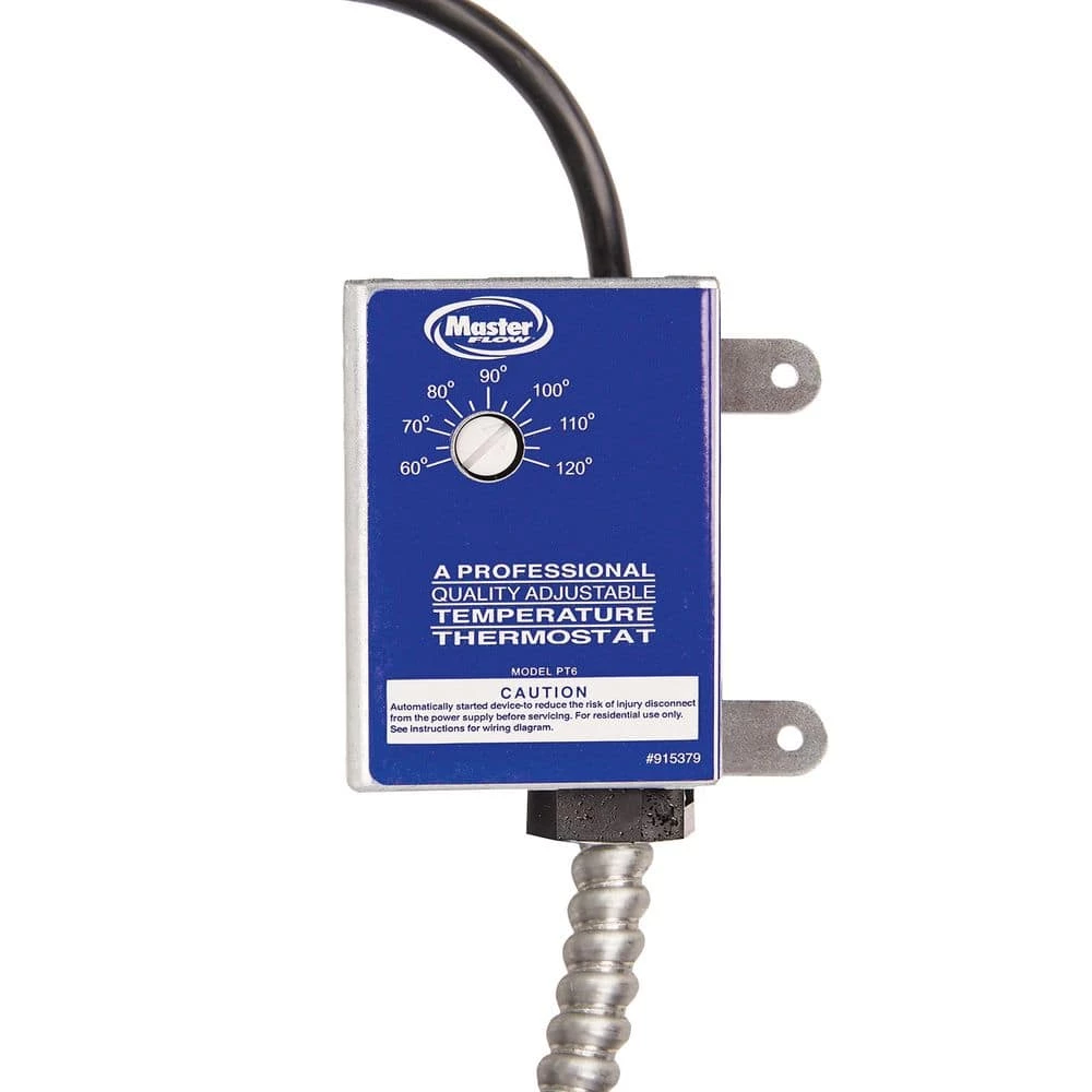 Master Flow 1050 CFM Brown Galvanized EZ Cool Plug-In Power Roof Mount Attic Fan - Image 3