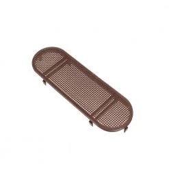 Master Flow 4 in. x 12 in. Oval Brown Built-In Screen Resin Soffit Vent (Carton of 36)