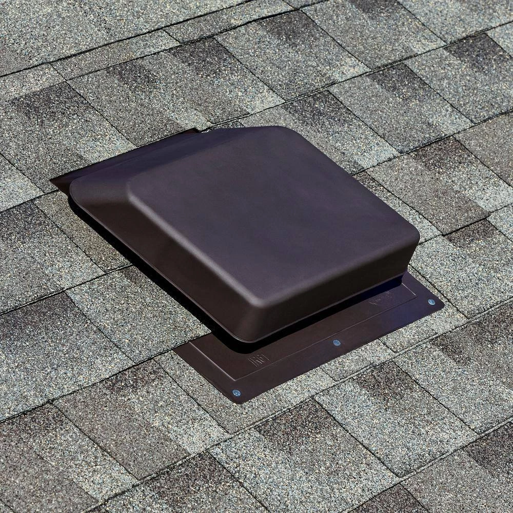 Master Flow 37 sq. in. NFA Brown Resin High Impact Super Low-Profile Slant Back Roof Louver Static Vent (Carton of 10) - Image 6