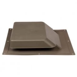 Master Flow 37 sq. in. NFA Brown Resin High Impact Super Low-Profile Slant Back Roof Louver Static Vent (Carton of 10)