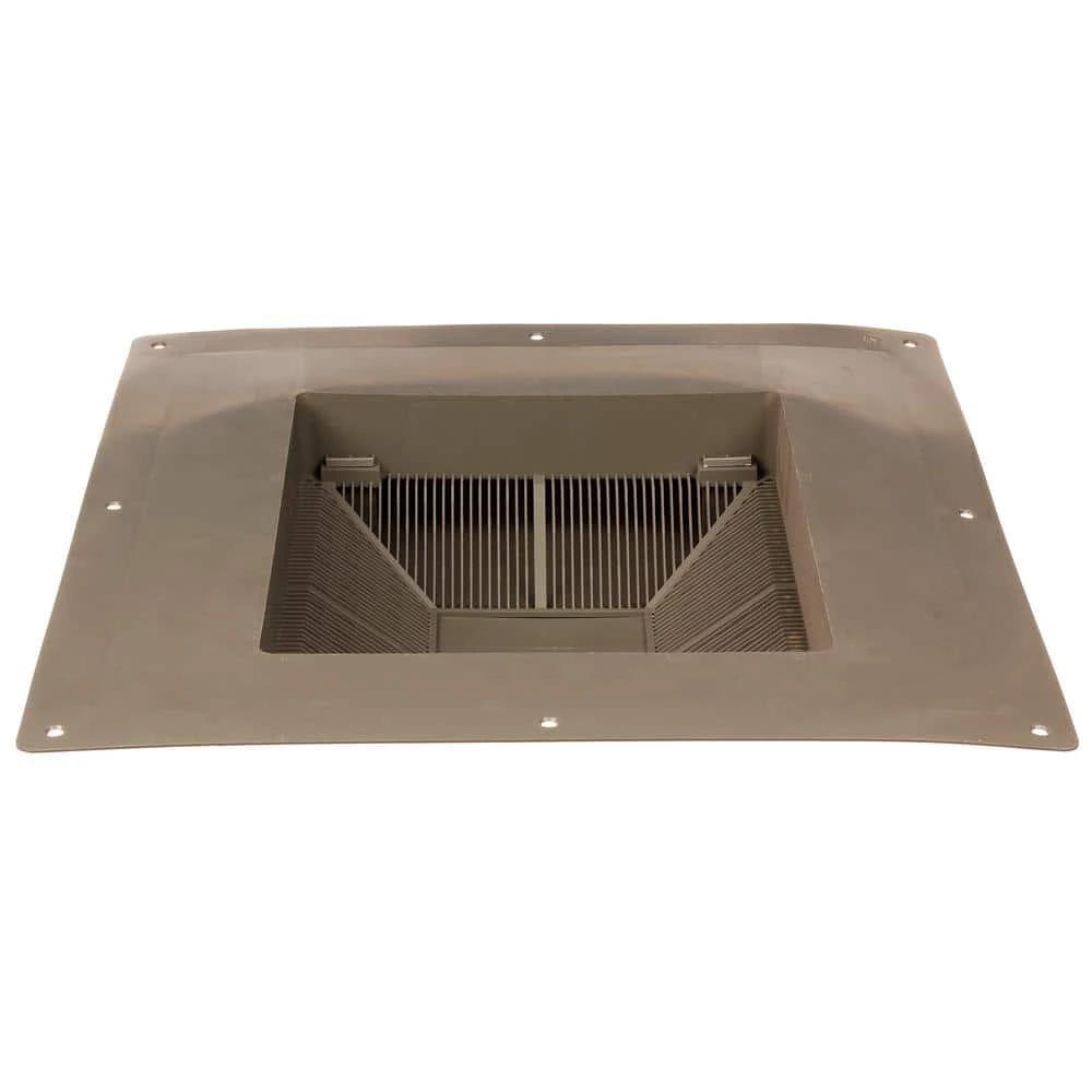 Master Flow 37 sq. in. NFA Brown Resin High Impact Super Low-Profile Slant Back Roof Louver Static Vent (Carton of 10) - Image 5