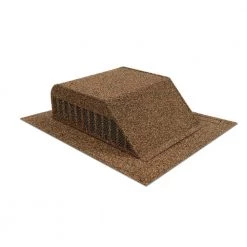 Master Flow 60 sq. in. Granule-Coated Aluminum Slant Back Static Roof Vent in Brown