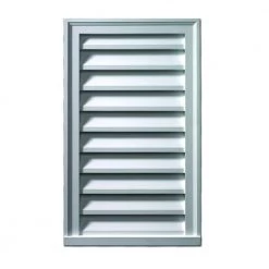Fypon 24 in. x 36 in. Rectangular Polyurethane Weather Resistant Gable Louver Vent