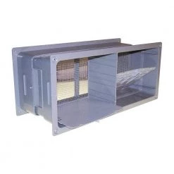 Gibraltar Building Products 16 in. x 8 in. Plastic Block Vent with Damper