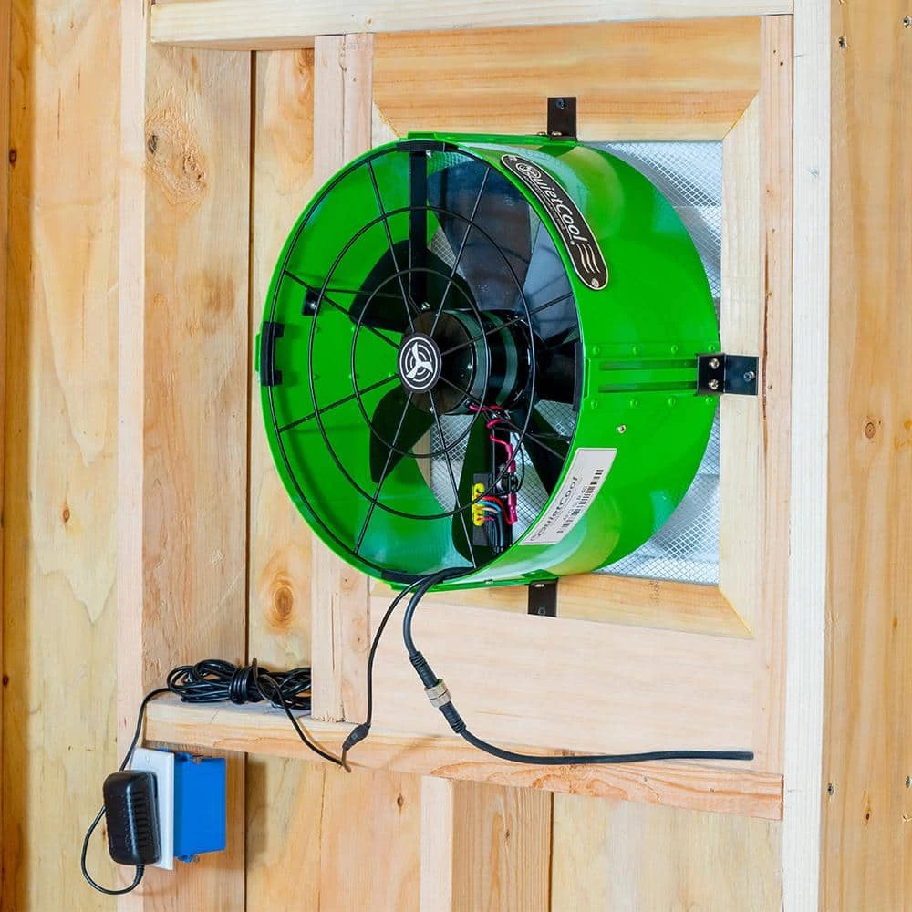 QuietCool 40-Watt Hybrid Solar/Electric Powered Gable Mount Attic Fan with Included Inverter - Image 3