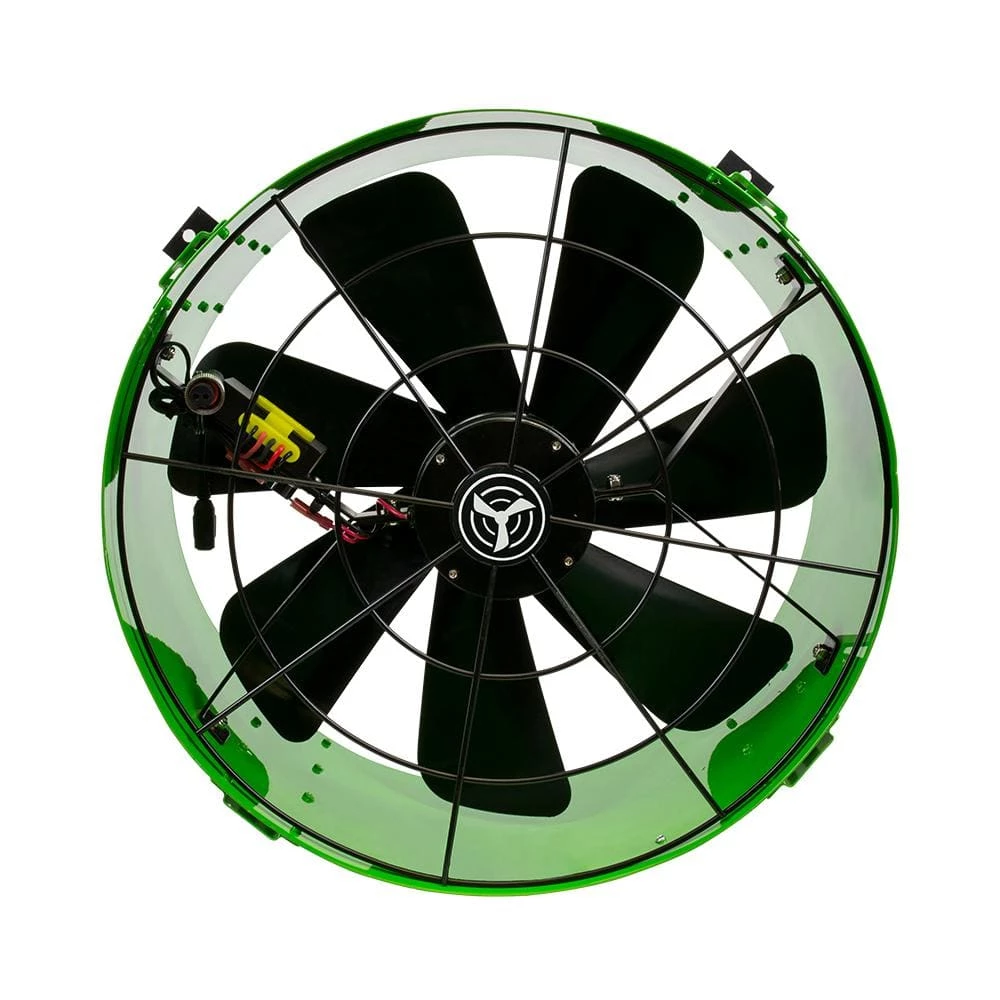 QuietCool 40-Watt Hybrid Solar/Electric Powered Gable Mount Attic Fan with Included Inverter - Image 4