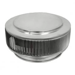 Active Ventilation 12 in. Dia Aura PVC Vent Cap Exhaust with Adapter for Schedule 40 or Schedule 80 PVC Pipe in Mill Finish