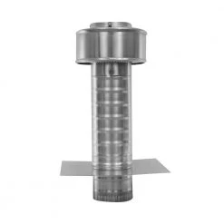 Active Ventilation 3 in. Dia. Aluminum Keepa Roof Jack with 2 in. Tail Pipe in Mill Finish