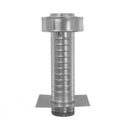 Active Ventilation 4 in. Dia. Aluminum Keepa Roof Jack with 2 in. Tail Pipe in Mill Finish