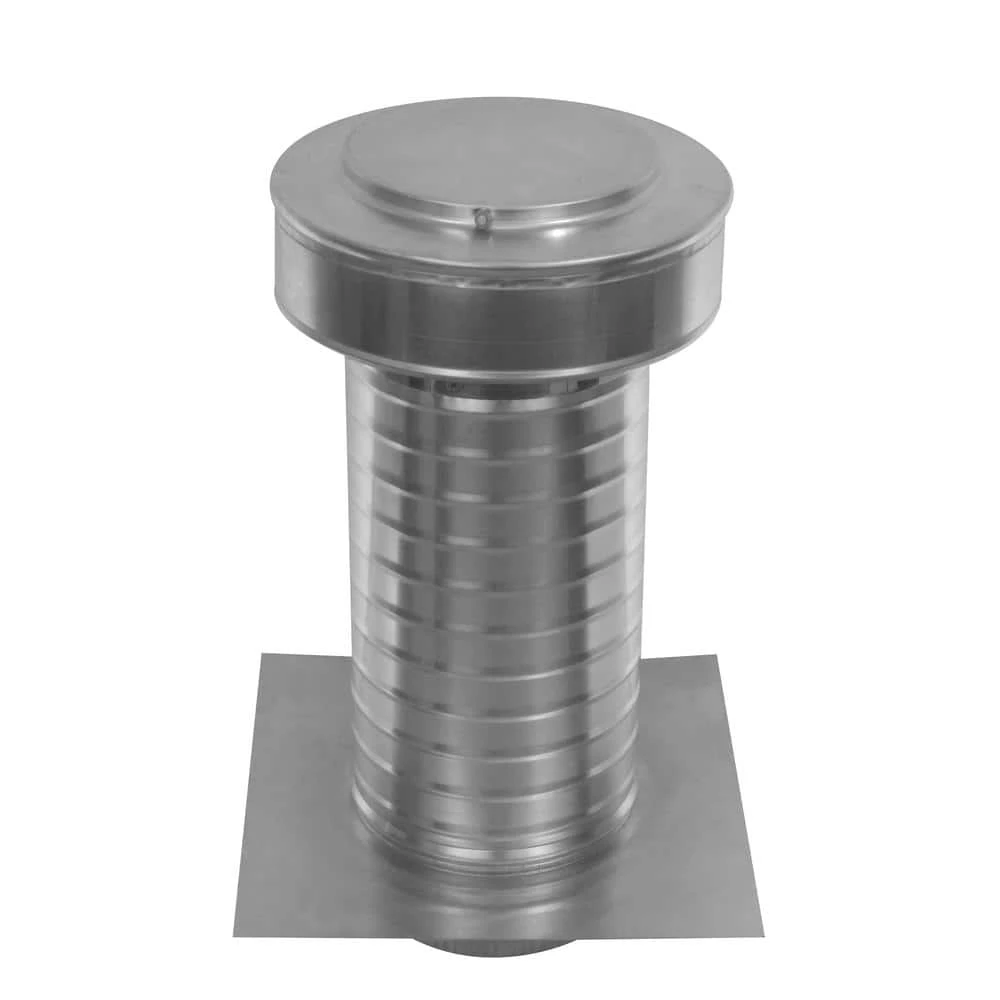 Active Ventilation 6 in. Dia. Aluminum Keepa Roof Jack with 2 in. Tail Pipe in Mill Finish - Image 2