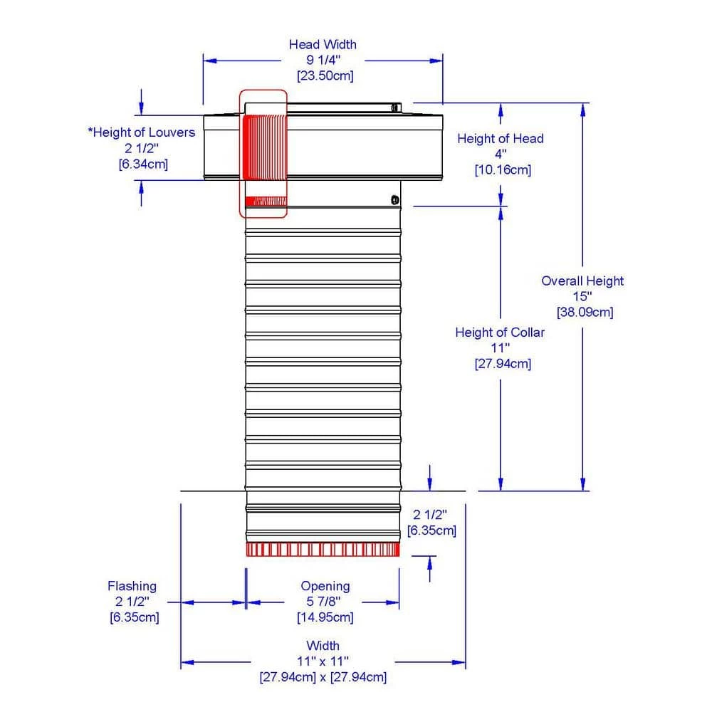 Active Ventilation 6 in. Dia. Aluminum Keepa Roof Jack with 2 in. Tail Pipe in Mill Finish - Image 6