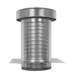 Active Ventilation 9 in. Dia. Aluminum Keepa Roof Jack with 2 in. Tail Pipe in Mill Finish