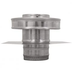 Active Ventilation 4 in. Dia Aluminium Round Back Roof Jack with 2 in. Collar and 2 in. Tail Pipe