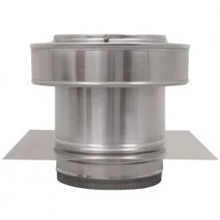 Active Ventilation 7 in. Dia Aluminium Round Back Roof Jack with 4 in. Collar and 2 in. Tail Pipe