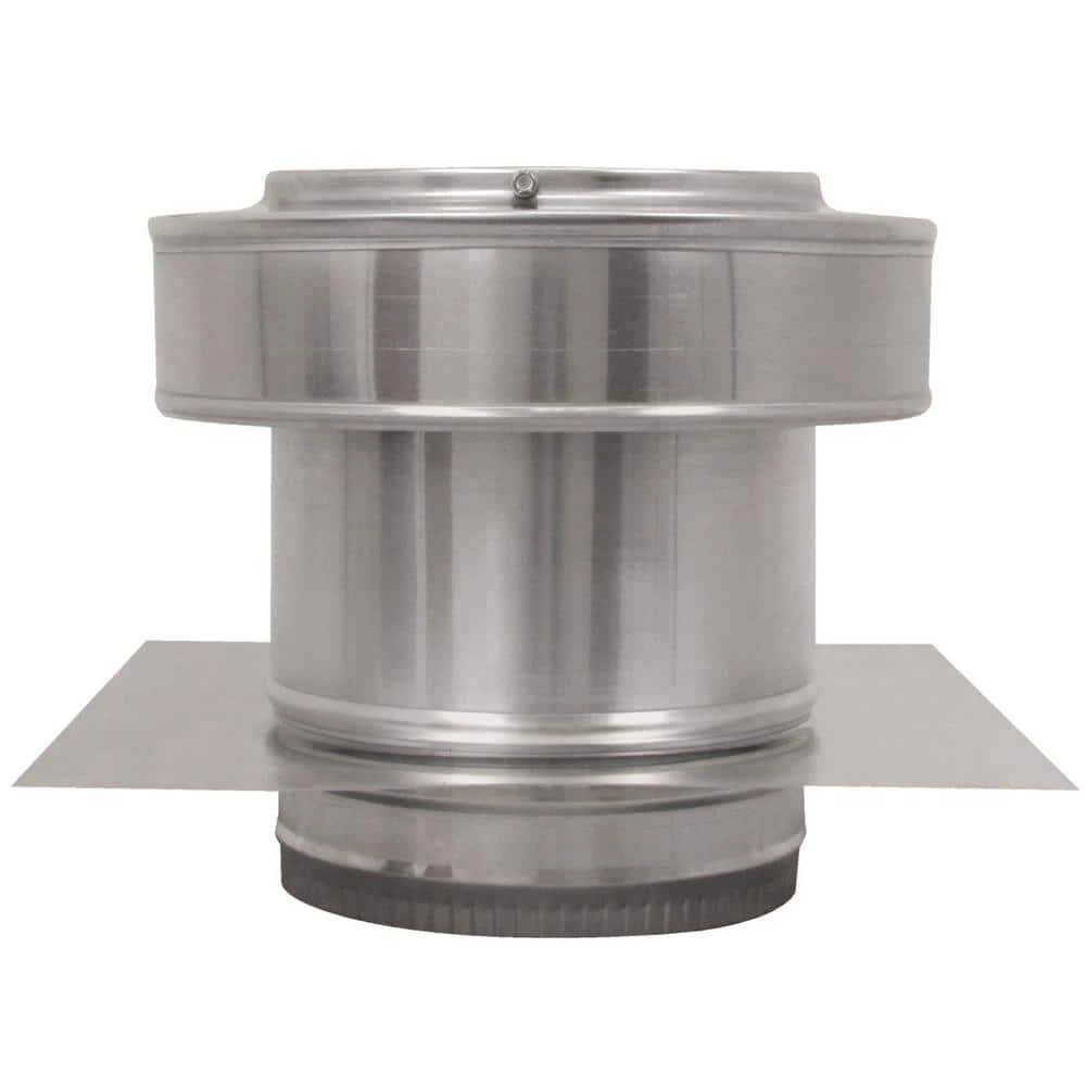 Active Ventilation 7 in. Dia Aluminium Round Back Roof Jack with 4 in. Collar and 2 in. Tail Pipe