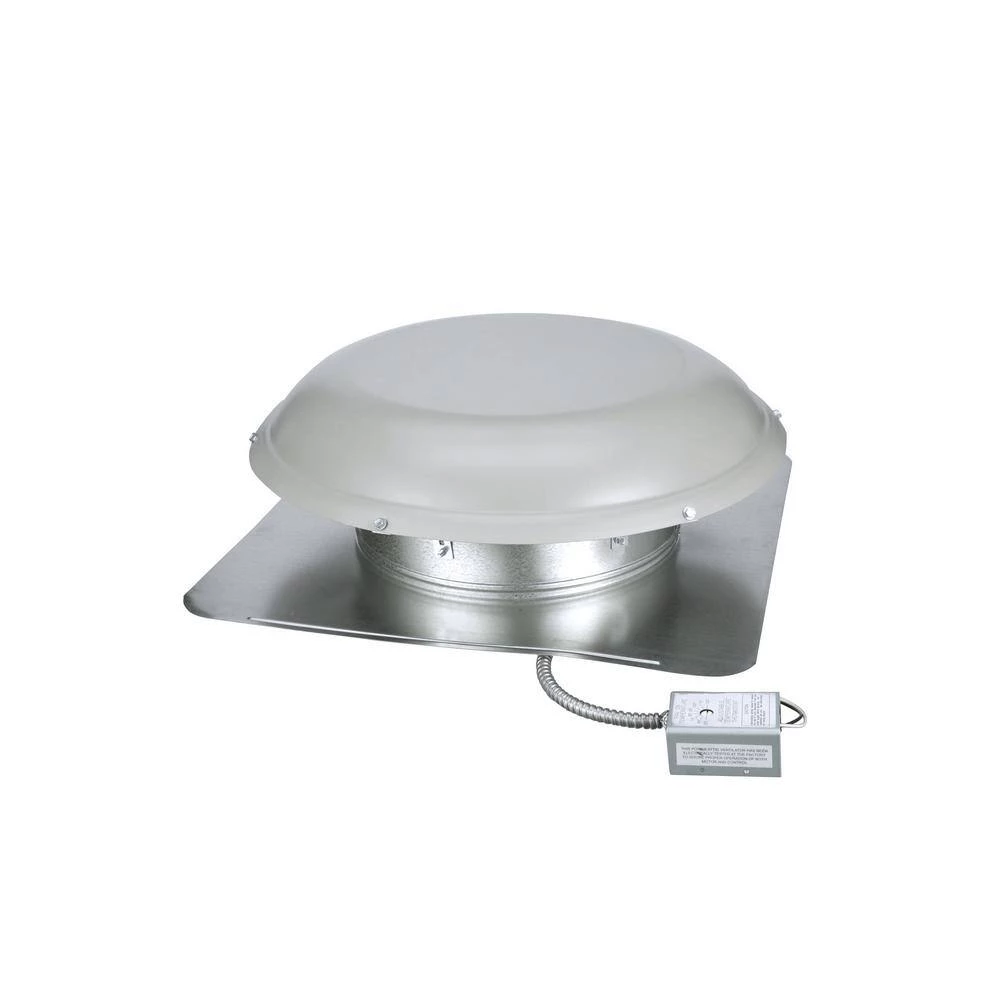 Air Vent 1320 CFM Aluminum Finish Power Roof Mount Attic Ventilator - Image 7