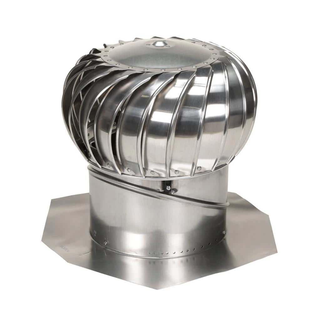 Air Vent 12 in. Mill Aluminum Internally Braced Wind Turbine - Image 2