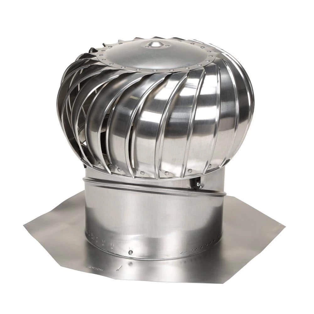Air Vent 14 in. Mill Aluminum Internally Braced Wind Roof Turbine - Image 5