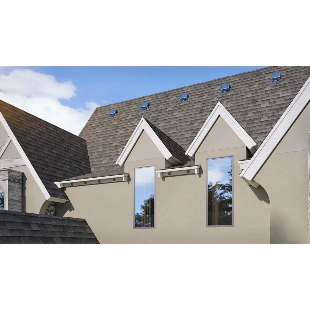 Air Vent 3.42 in. x 3.00 in. Round Mill Finish Weather Resistant Aluminum Soffit Vent - Image 3