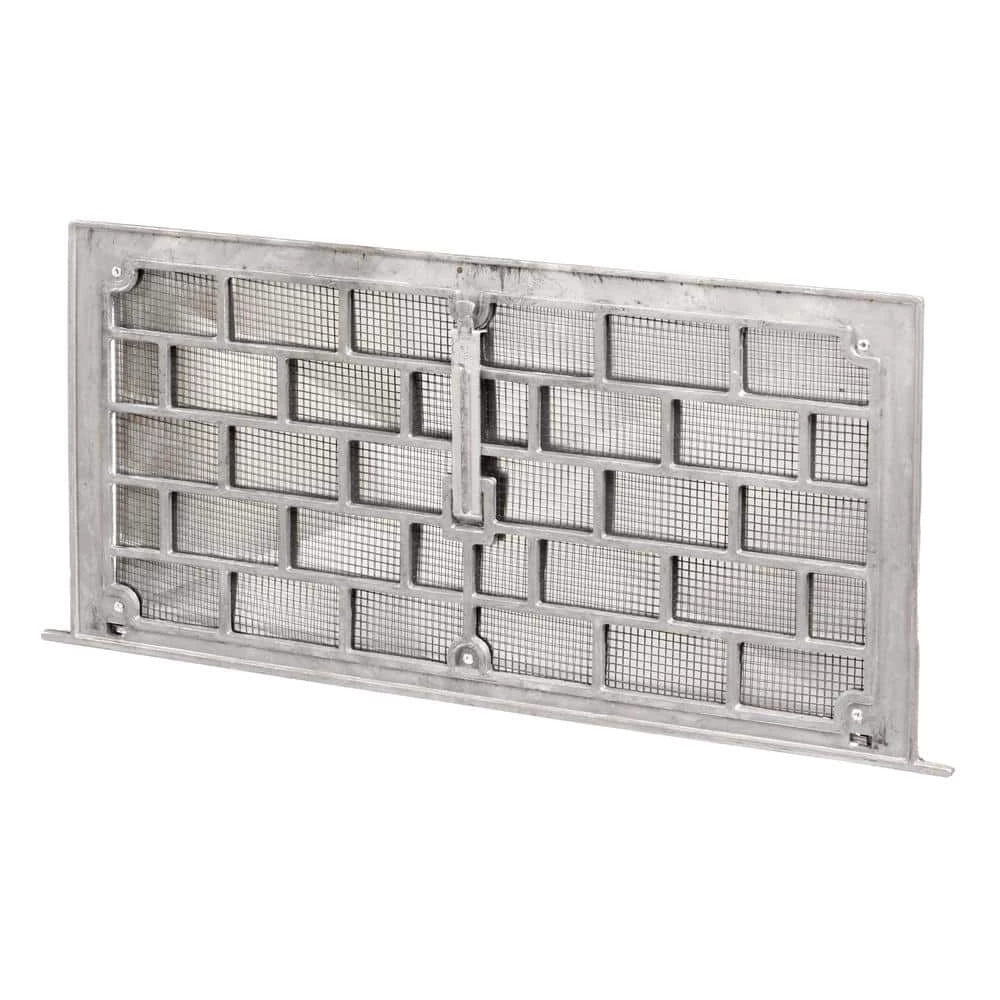 Master Flow Grill Style 16 in. x 8 in. Aluminum Foundation Vent with Lintel (Carton of 12) - Image 2