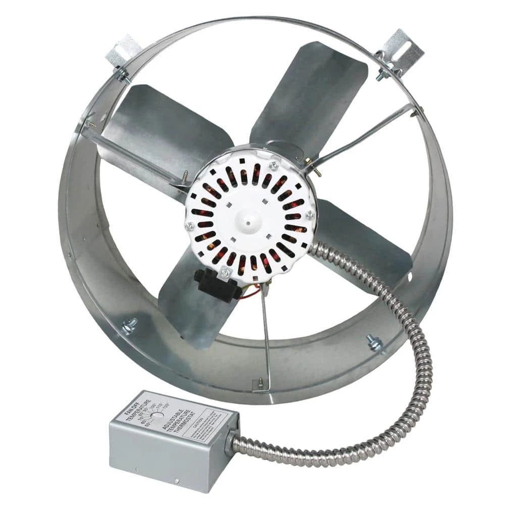 Maxx Air 1600 CFM Mill Electric Powered Gable Mount Electric Attic Fan - Image 6