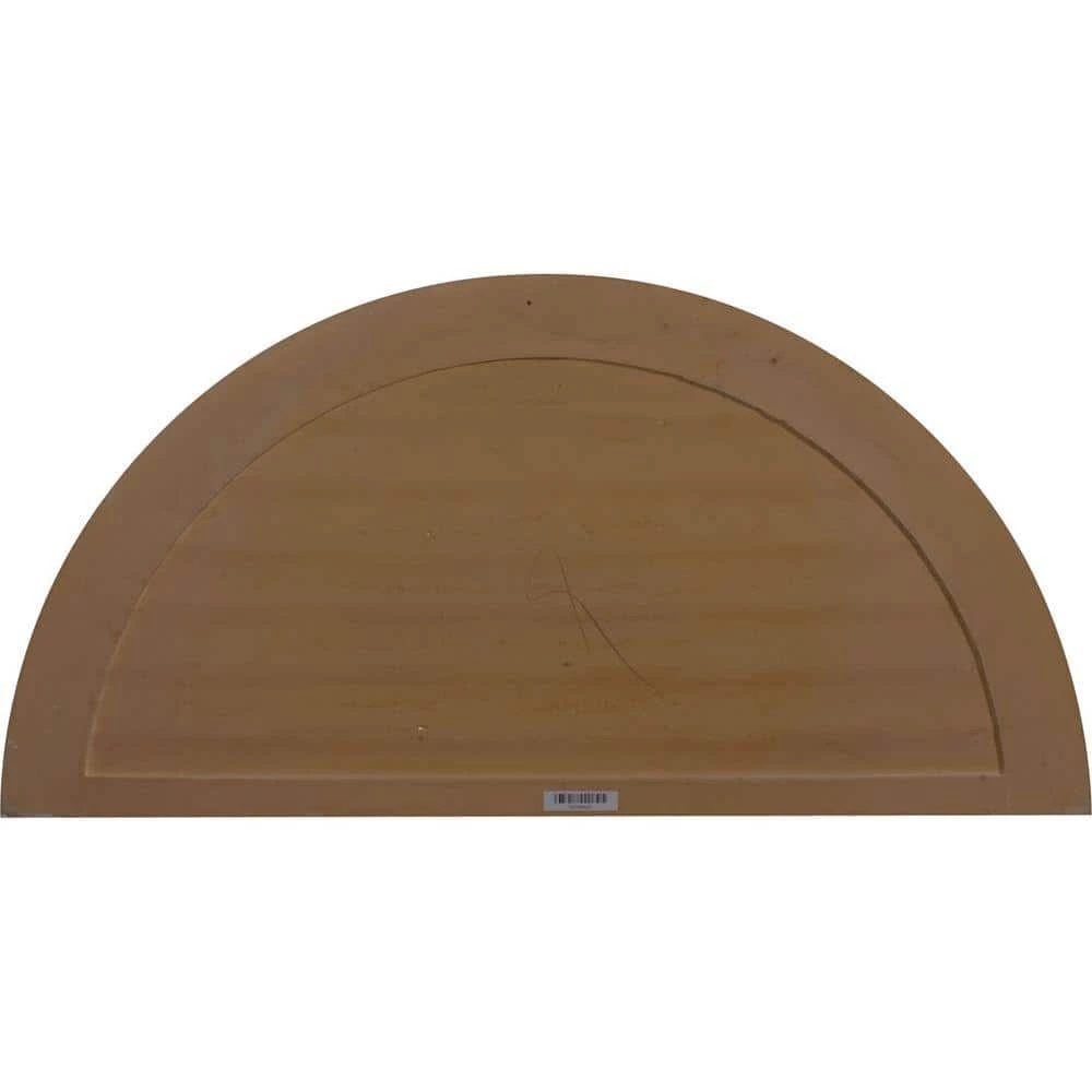Ekena Millwork 32 in. x 16 in. Half Round Primed Polyurethane Paintable Gable Louver Vent Non-Functional - Image 4