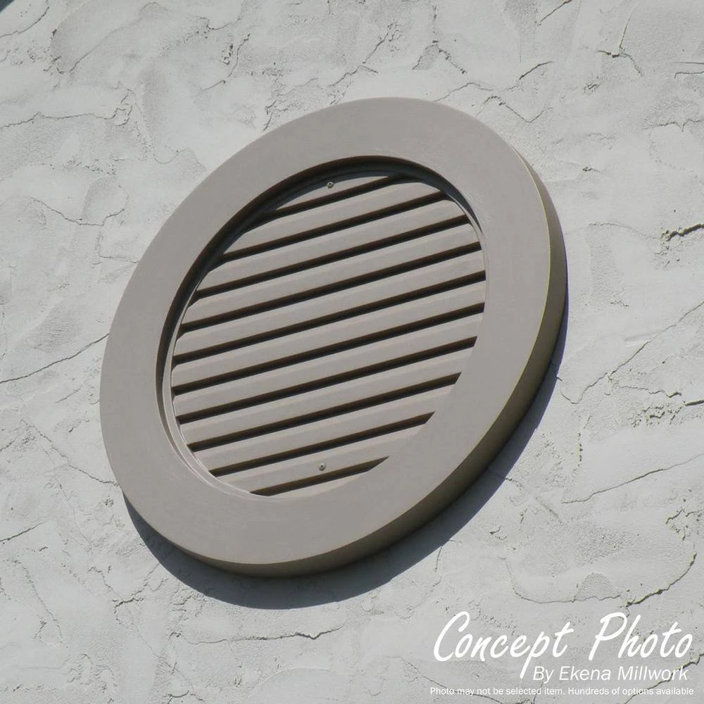 Ekena Millwork 30 in in. x 30 in. Octagon Primed Polyurethane Paintable Gable Louver Vent Functional - Image 9