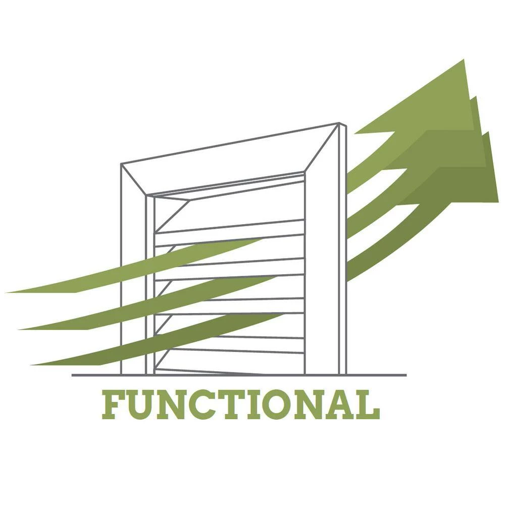 Ekena Millwork 27 in. x 27 in. Round Primed Polyurethane Paintable Gable Louver Vent Functional - Image 2