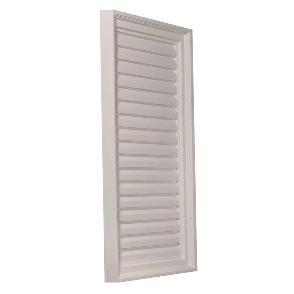 Ekena Millwork 24 in. x 36 in. Rectangular Primed PolyUrethane Paintable Gable Louver Vent Non-Functional - Image 2